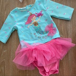 MUDPIE MERMAID RASHGUARD SWIM SUIT